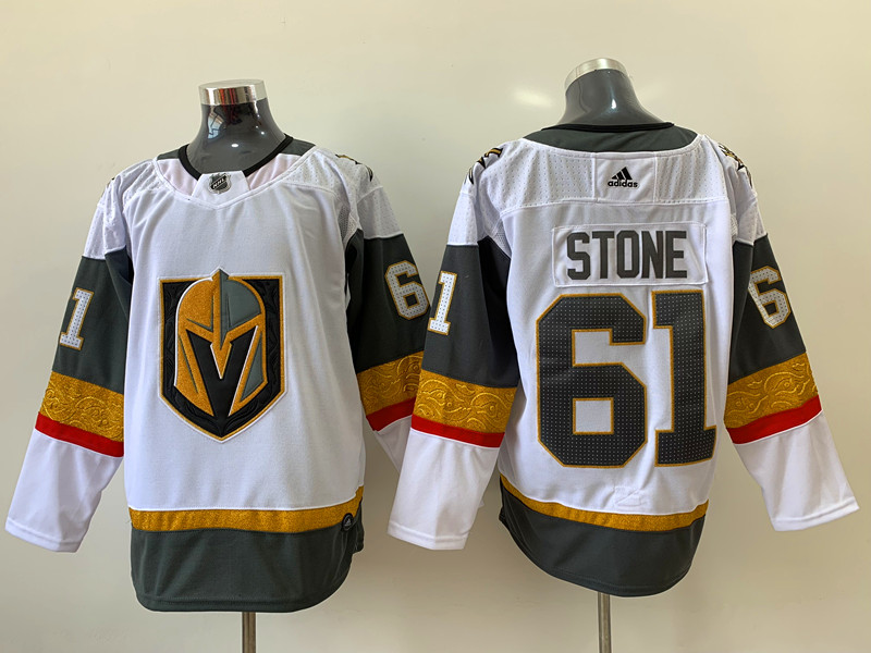Men's Vegas Golden Knights Mark Stone #61 White Breakaway Jersey